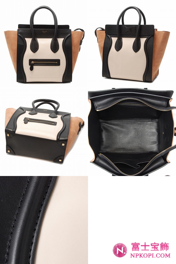 セリーヌ コピー   MINI LUGGAGEハンドバッグ 16521 3MBA 01BC